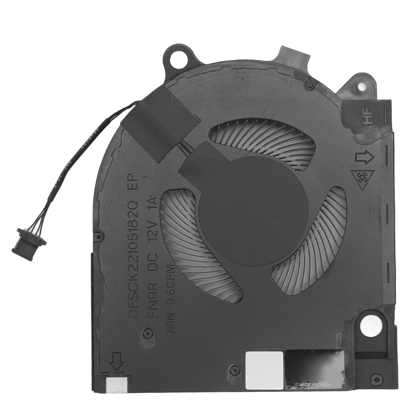 ASHATA Ventilatore di ricambio per G15 5515, design robusto, prestazioni di raffreddamento affidabili, lega di alluminio, funzionamento silenzioso, 1 pezzo (CPU e GPU)
