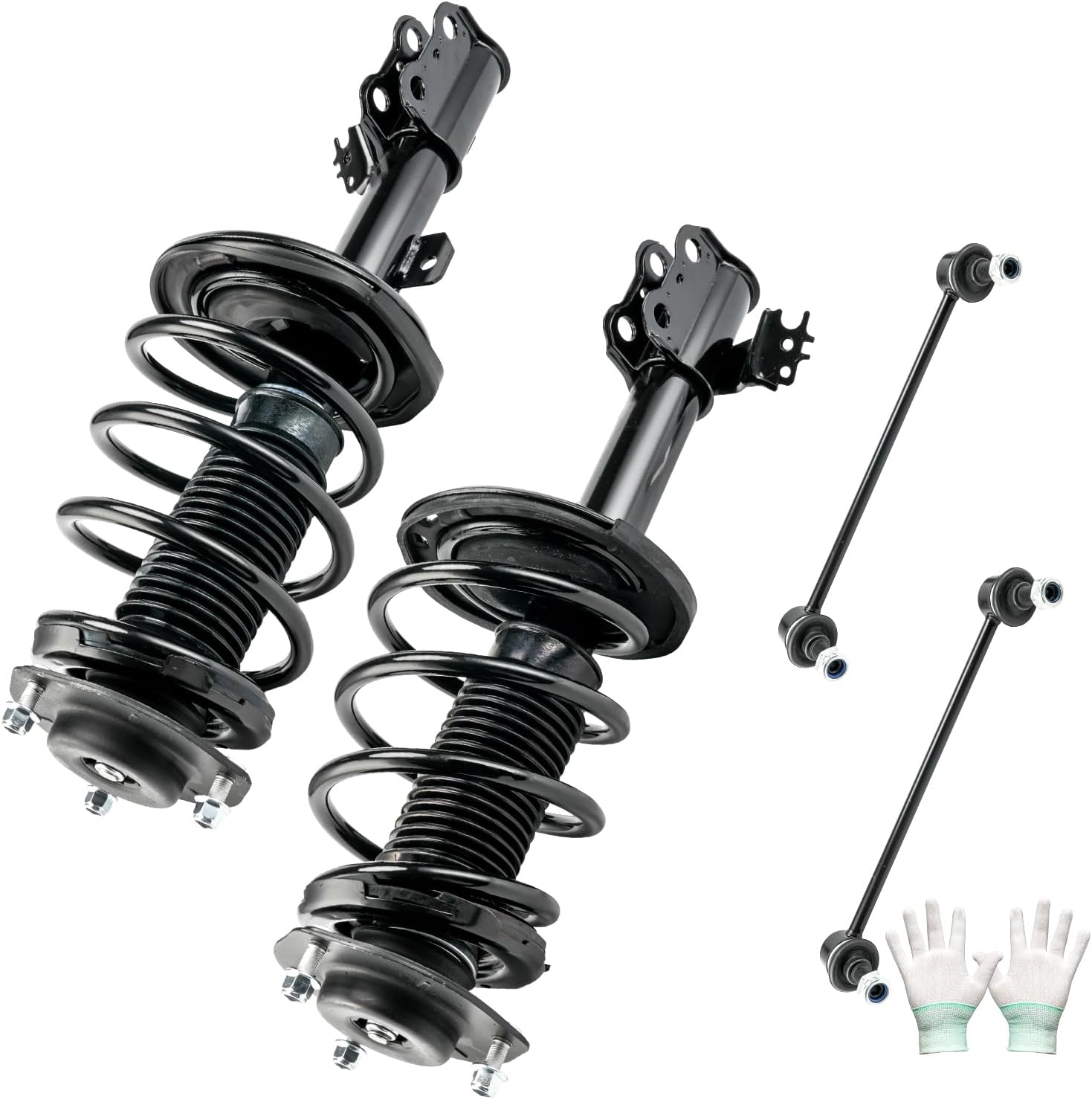 KAX Front Complete Strut & Coil Spring Assembly Sway Bar Link Stabilizer for 2012-2017 Toyota Camry, Replaces OE#: 1333375L/1333375R K750123