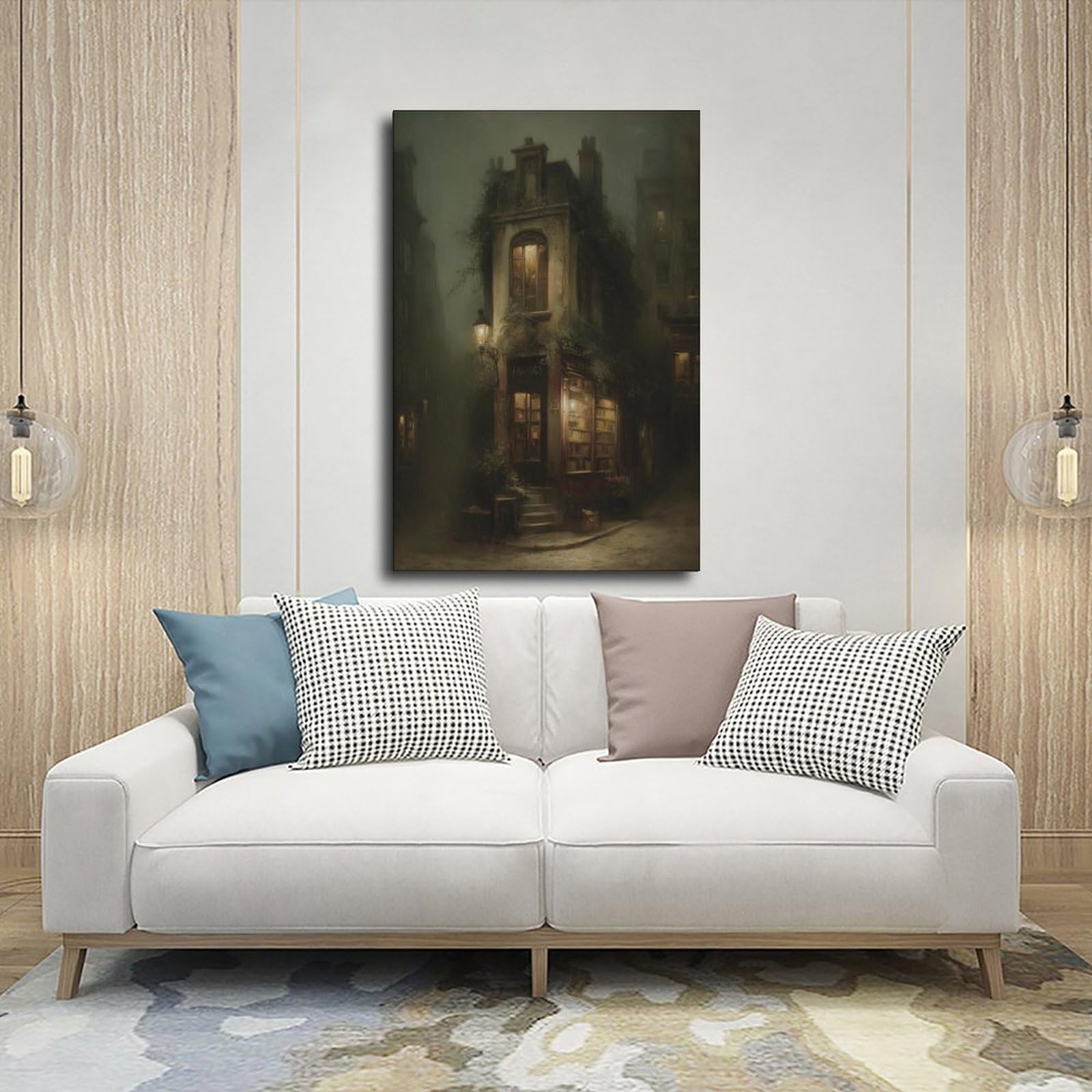 Poster su tela illuminato, decorazione per camera da letto, ufficio, stanza, regalo, 61 cm L x 91,4 cm W