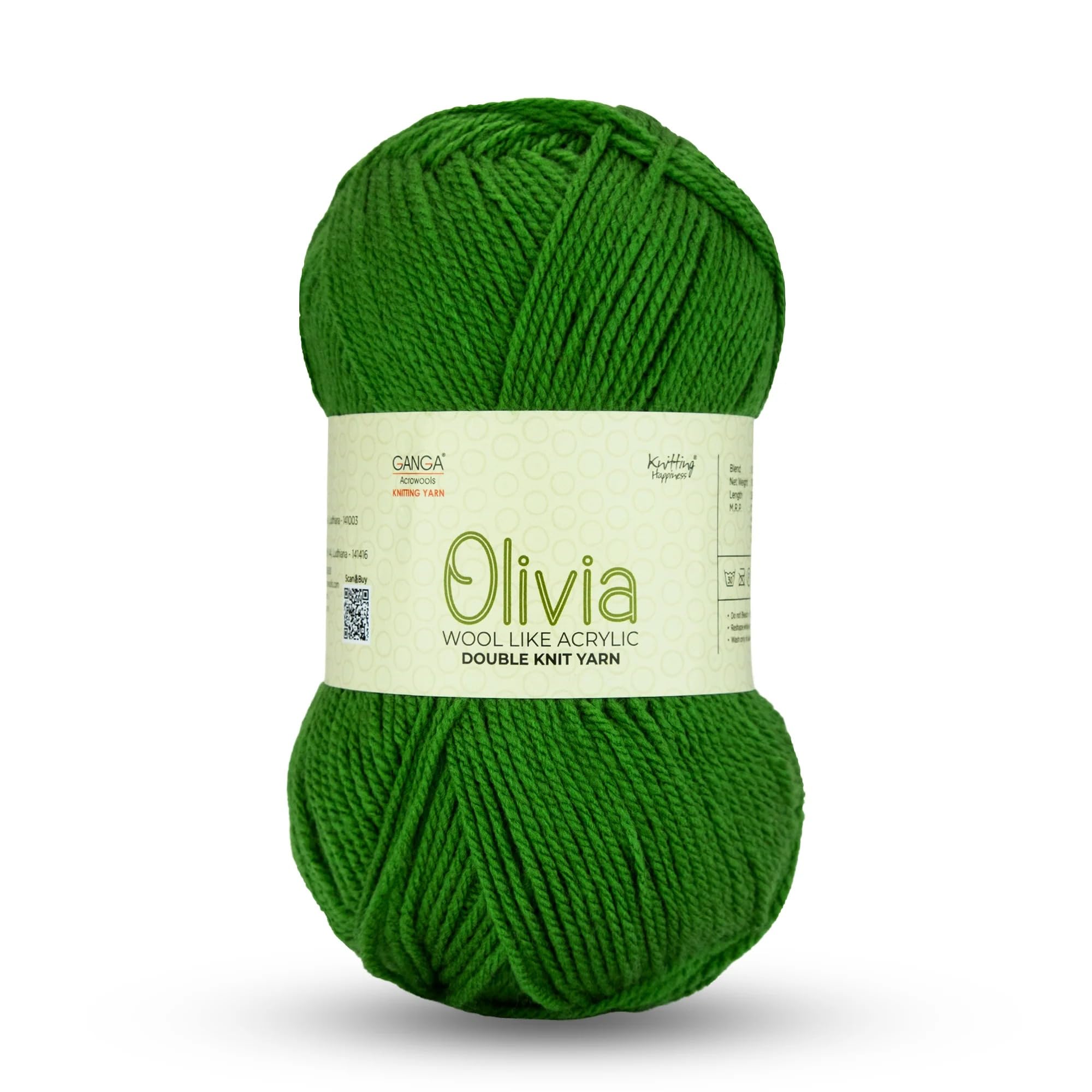Ganga Acrowools Olivia Yarn - Maroon (2 Balls) -9 Ganga Acrowools Olivia Yarn - Maroon (2 Balls) -9