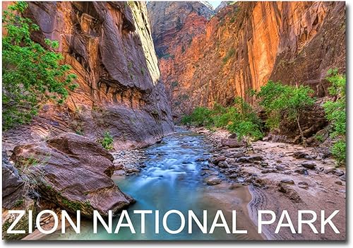 Zion National Park Beautiful View Travel Refrigerator Magnet Tamaño 2.5 x 3.5, Multicolor