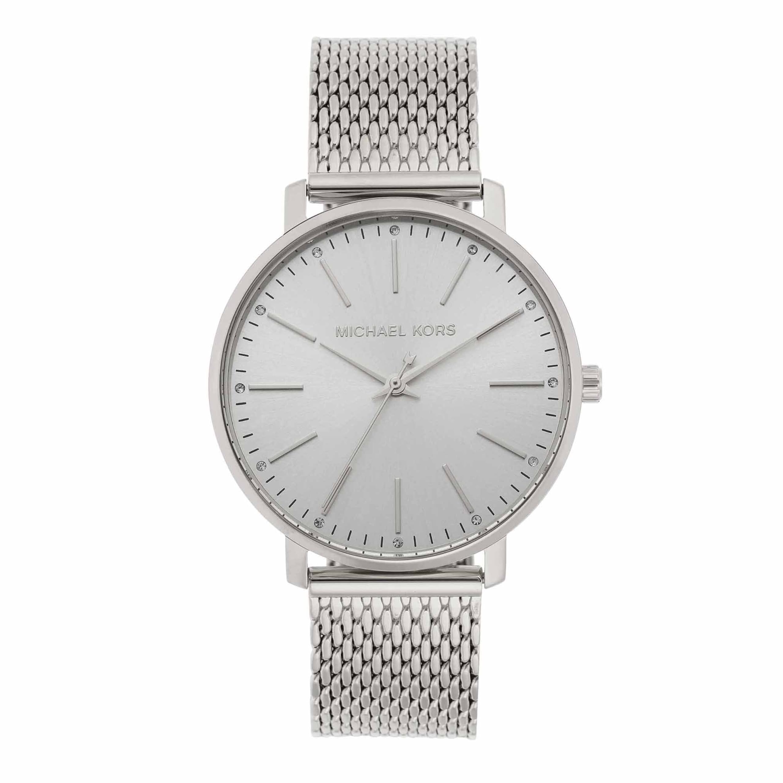 Michael Kors Pyper Watch for Women, Quartz three hand movement with Stainless steel or Alloy strap