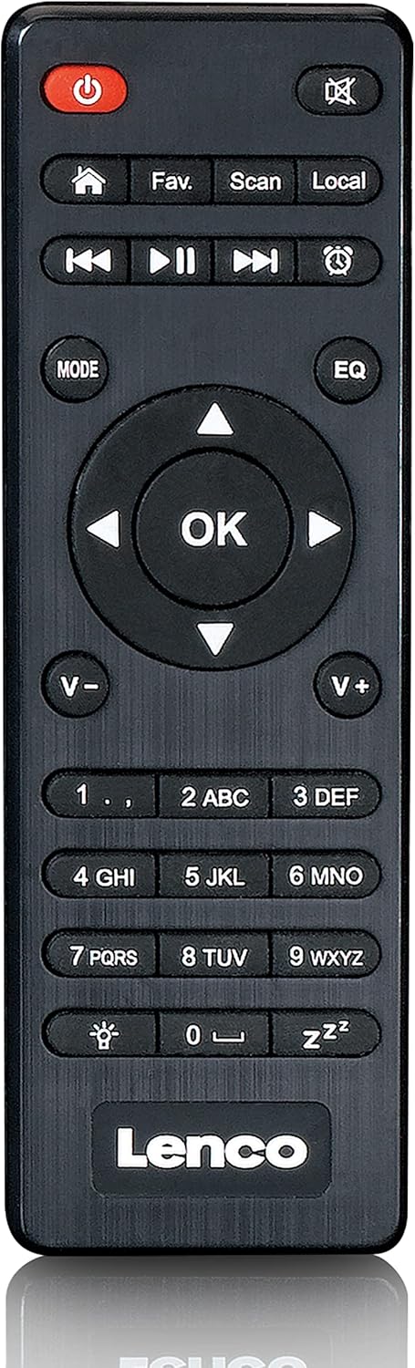 Lenco DIR-250 remote control with various function buttons