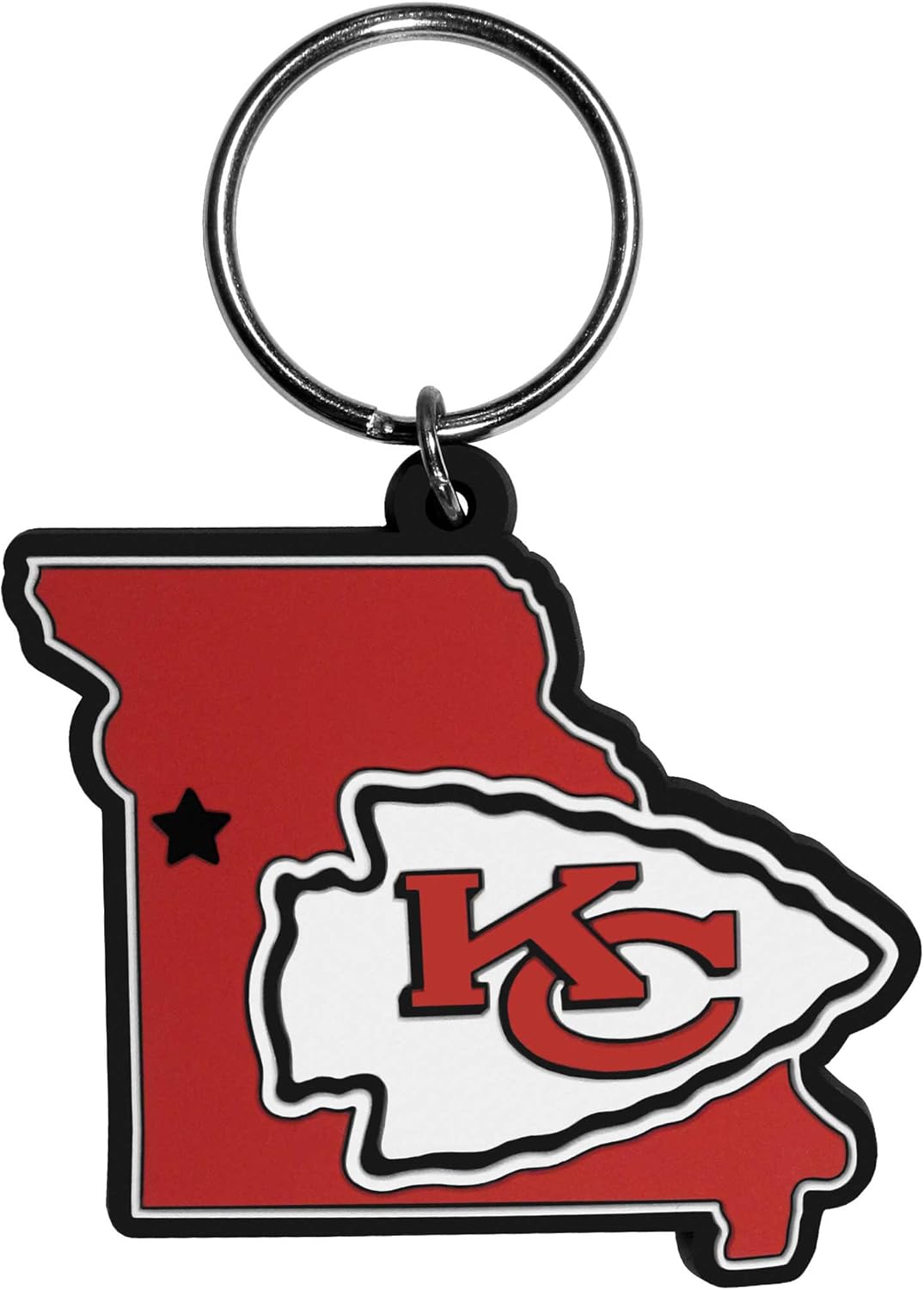 Siskiyou Sports Unisex NFL Kansas City Chiefs Home State Flexi Key Chain, Red, Standard : Sports & Outdoors
