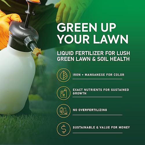 Miniatura 2 de Fertilizante orgánico verde  Fertilizante para césped para el color del césped y crecimiento sostenido, fertilizante para césped que acondiciona y