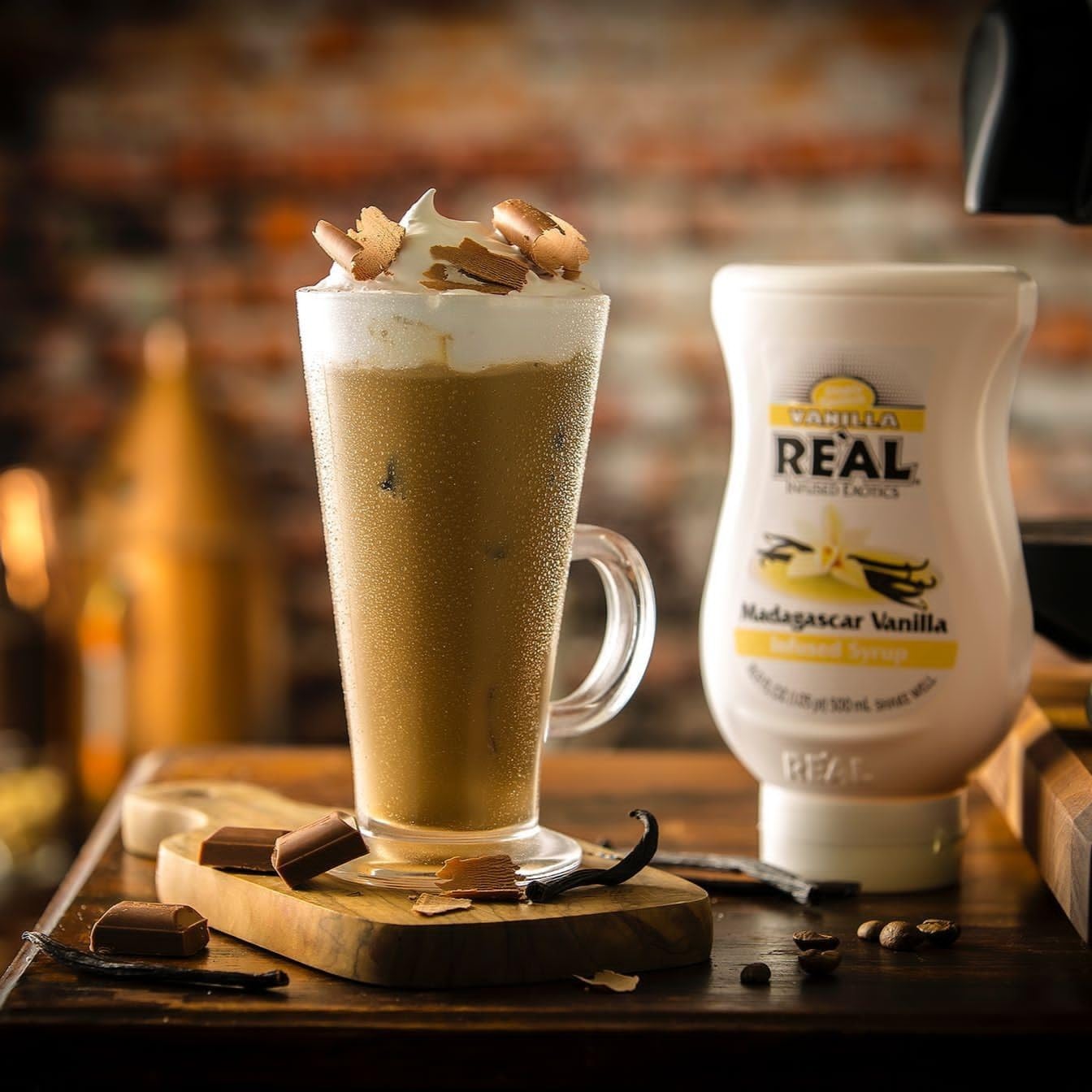 Vanilla Reàl Infused Exotics, Madagascar Vanilla Infused Syrup, 16.9 FL OZ Squeezable Bottle (Pack of 3)