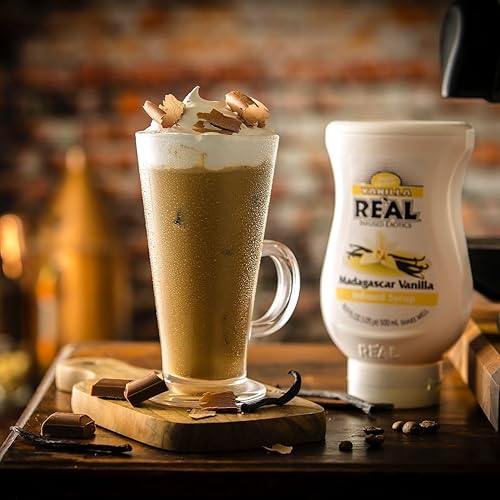 Miniatura 3 de Vanilla Reàl Exotics - Jarabe con infusión de vainilla de Madagascar, botella exprimible de 16.9 onzas líquidas (paquete de 3)