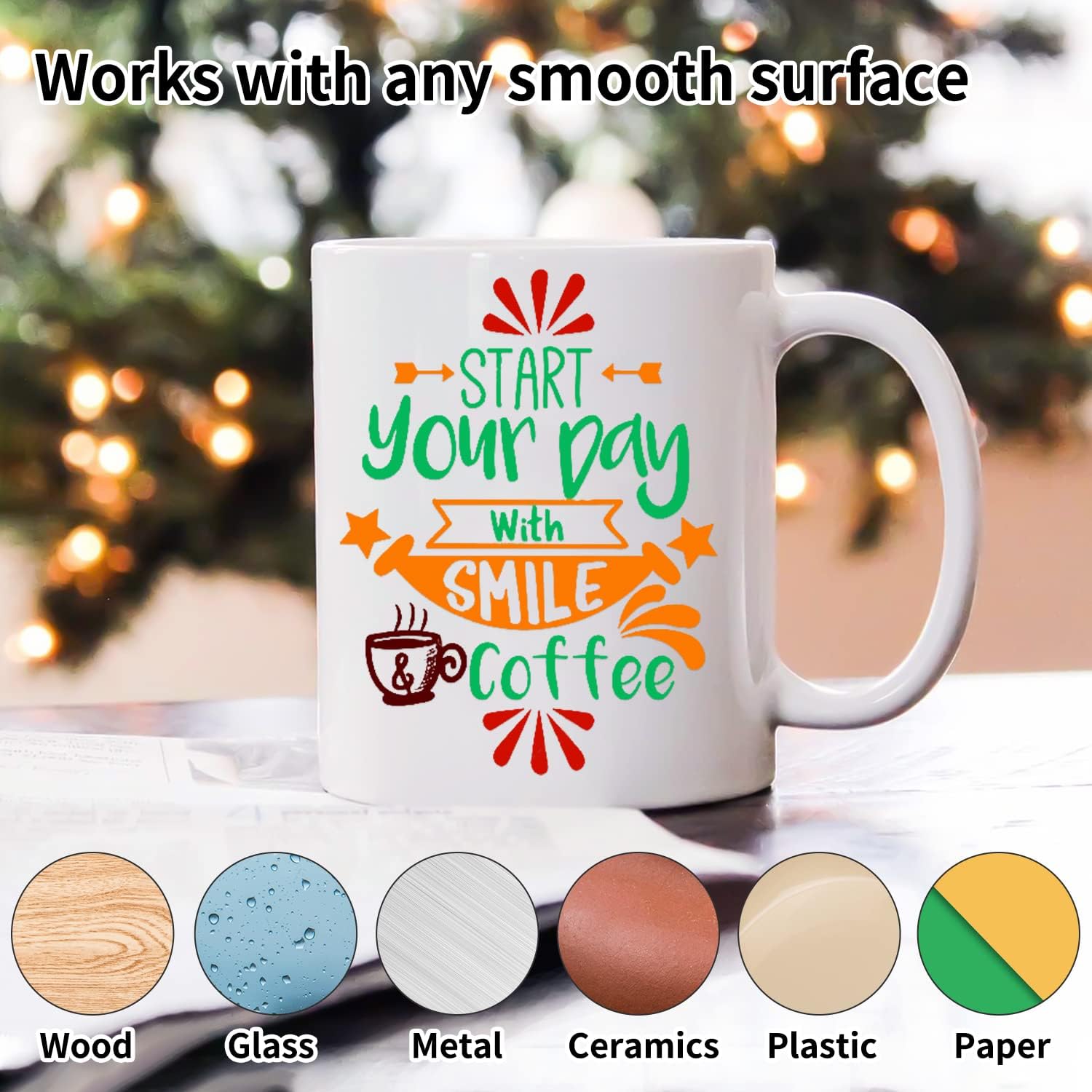 Bright Idea Permanent Vinyl, 70 Pack 12 "x 12" Vinyl Sheets Compatible with Cutting Machine,Permanent Bundle for Crafter