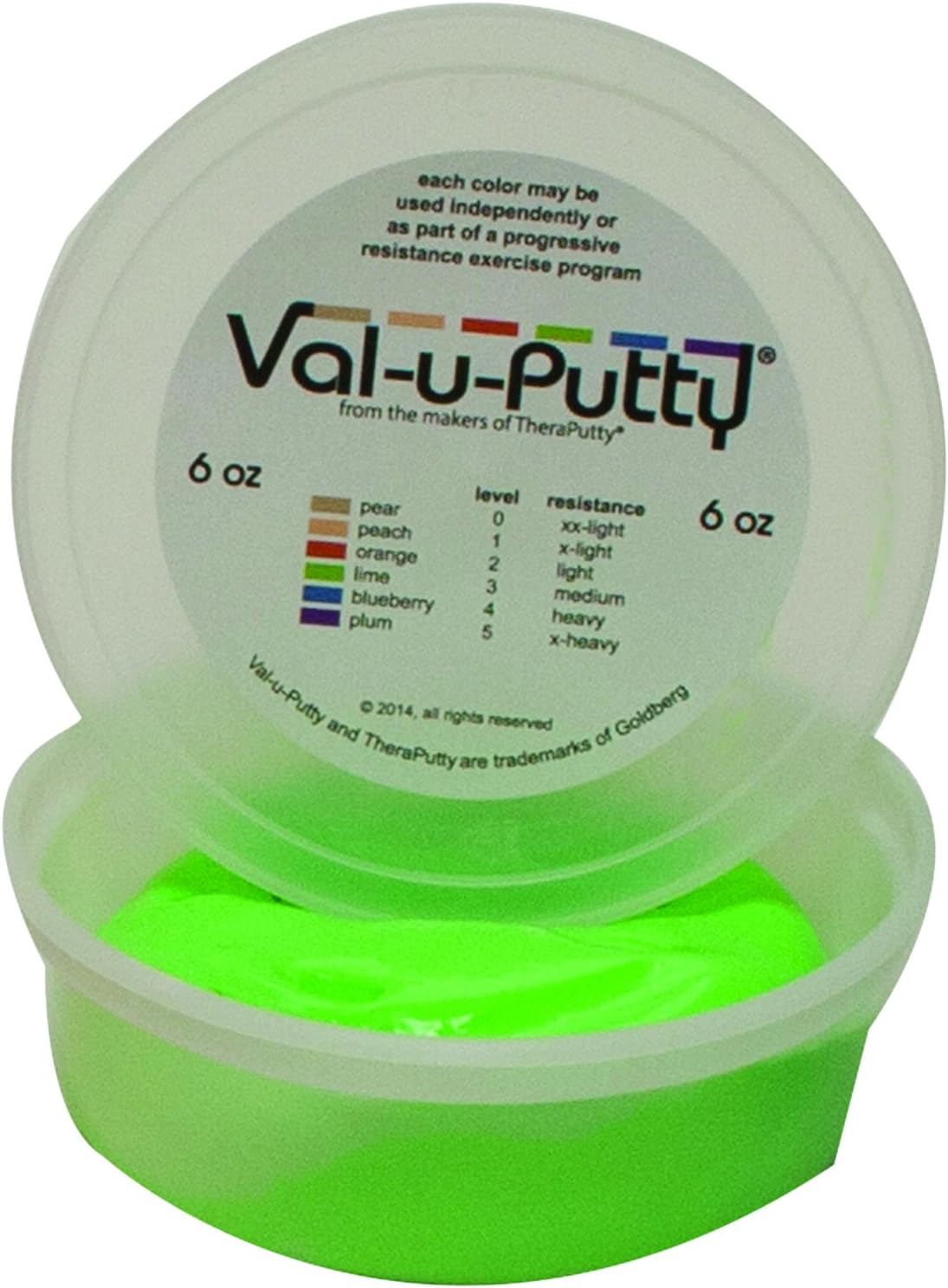 Fabrication W72103 Enterprises Val-U-Putty Exercise Putty, Orange, Soft, 6 oz.