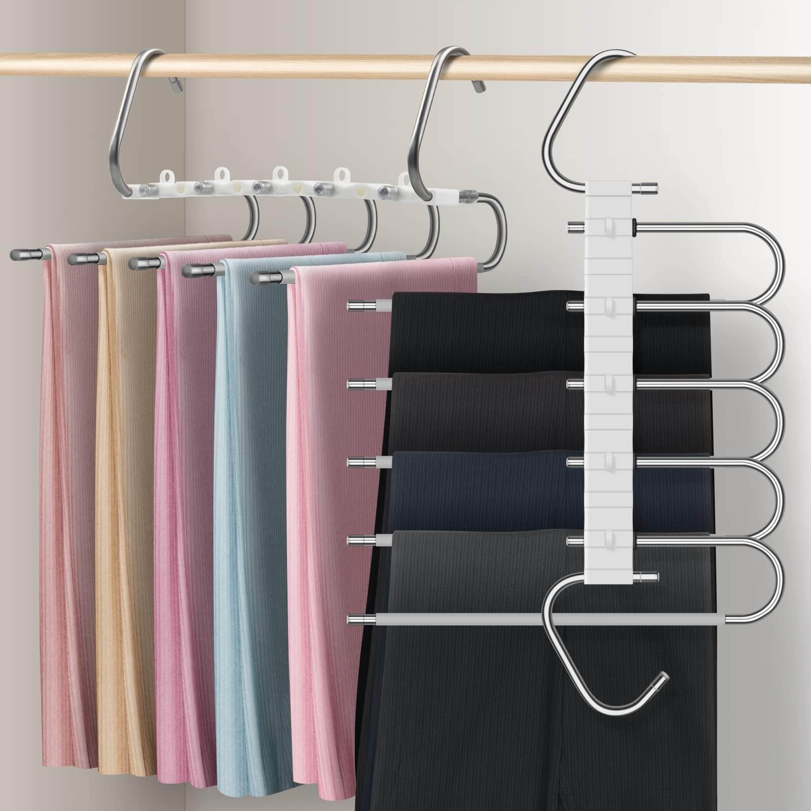 HOUSE DAY 8Pcs Magical Hangers Closet Space Saving Wardrobe Clothing