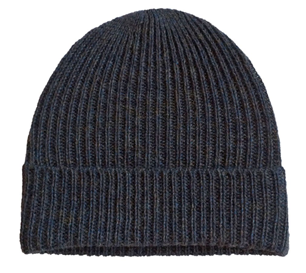 Ribbed Stocking Cap 100% Alpaca Wool