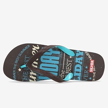 Chanclas Negro Multicolor Hombre Silver (Talla: 44) : Amazon.es: Zapatos y  complementos