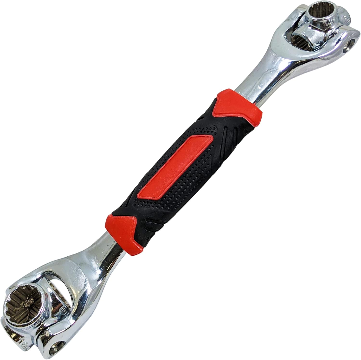 EX ELECTRONIX EXPRESS Universal Socket Wrench 48-in-1 for Standard SAE and Metric, Spline, 6 Point, 12 Point, Torx, and Square Bolts, 360 Degree Rotating Heads for use at any Angle, Hollow Shaft