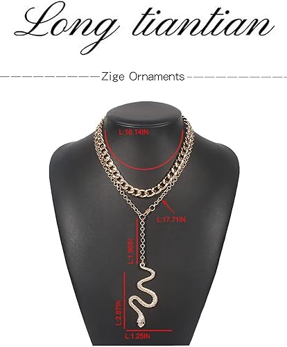 Miniatura 6 de Long tiantian Bendable Snake Necklace Gothic Jewelry Accessories Snake Jewelry for Women Medusa Dress Costume for Womens Halloween Costumes 2025