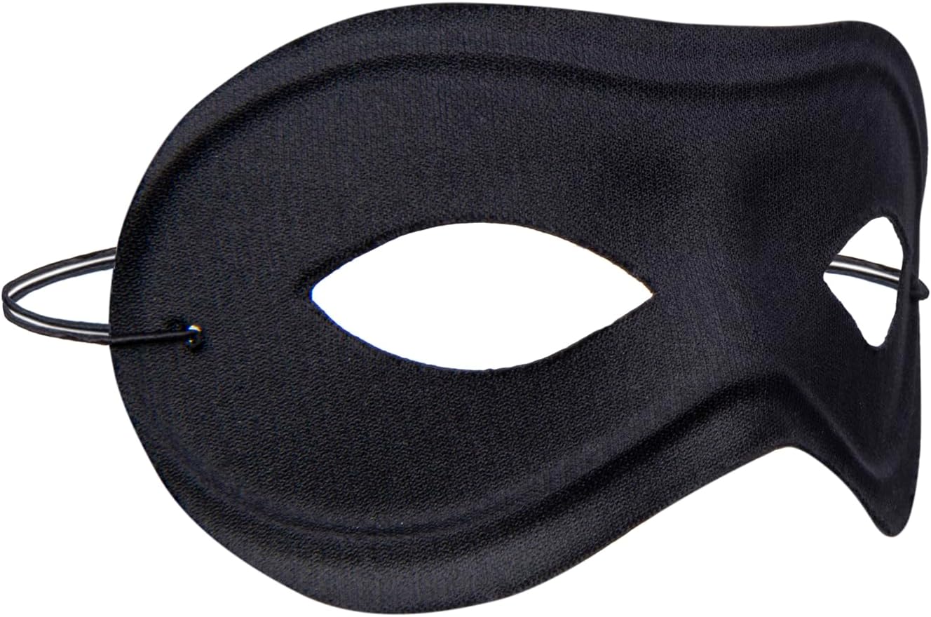 Black Masquerade Mask,Halloween Costumes Accessories Half Mask for Adult Kids Cosplay Dress Up
