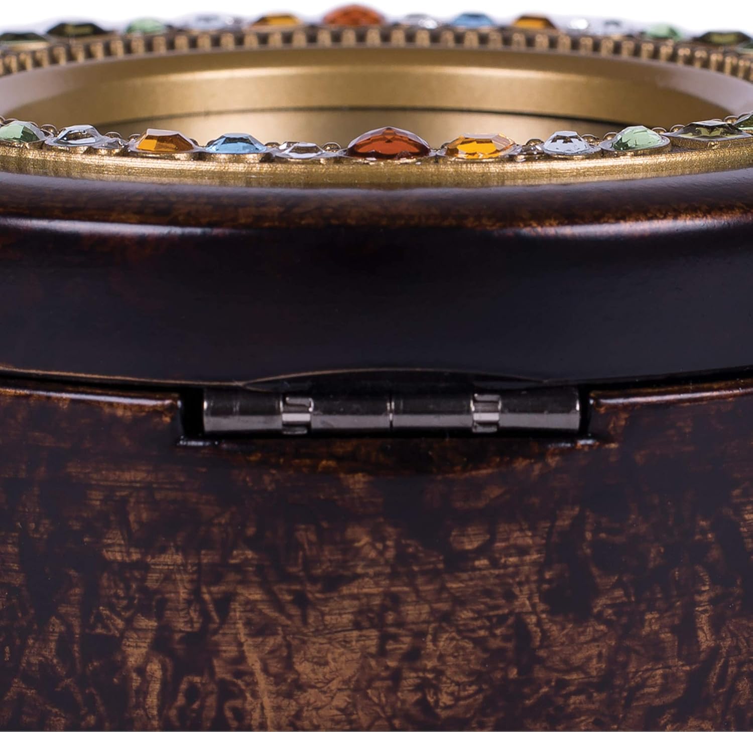 Cottage Garden Be Still Know I Am God Amber Earth Tone Jewelry Music Box Plays How Great Thou Art