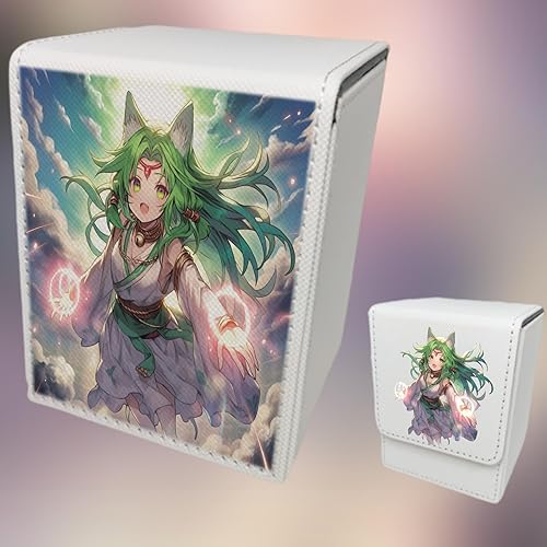 Miniatura 6 de VEHASAYO Caja de cartas personalizada, haz tus propias fundas de tarjetas, funda de cuero premium para TCG, MTG, CCG, almacenamiento de tarjetas