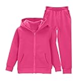 Girls Boys 2 Piece Tracksuit Athletic Sweatsuits Sets Full Zip Hooded Sweatshirt and Jogger Sweatpants Clothing Sets for Kid