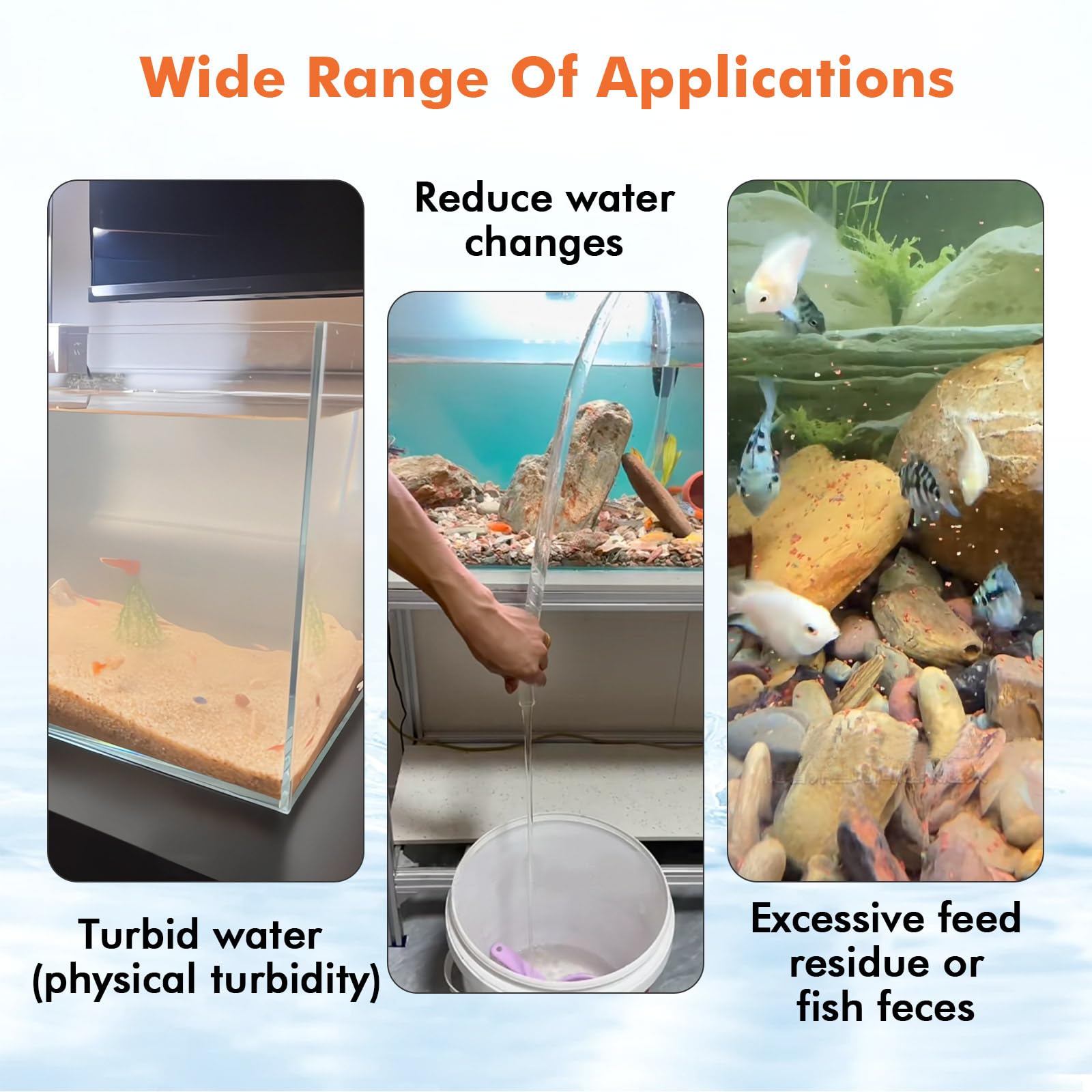 hygger Clarificateur d'eau pour aquarium, pour aquarium, eau douce et salée, 1000 ml