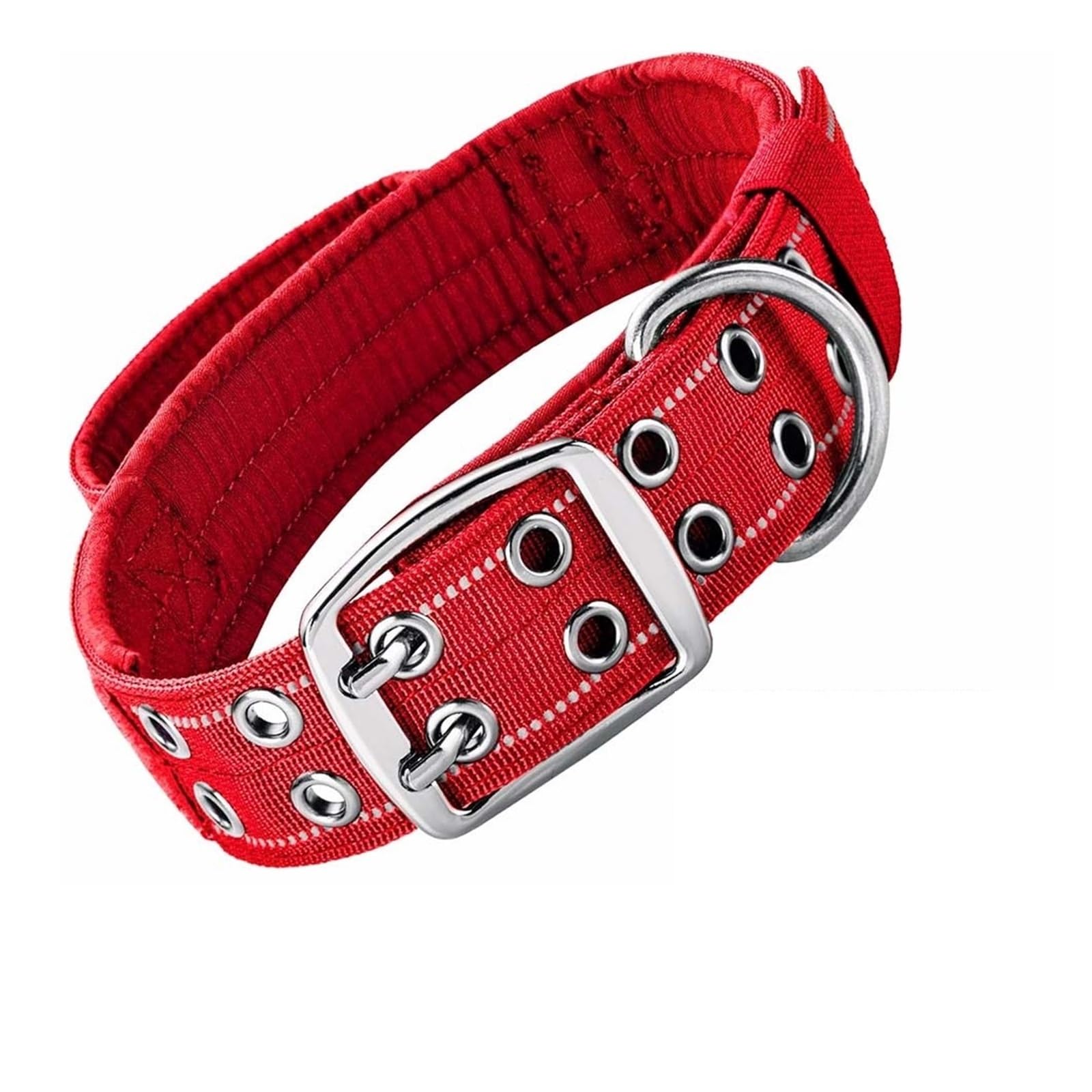 Collier tactique pour chien résistant à double boucle avec poignée