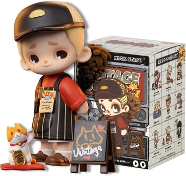 52TOYS Nook in Vintage Store Series Action Figure Blind Box, Collectible Toy Kawaii Creative Gift Room Decor Desktop Decoration 3.5 Inch, Gift for Birthday Party