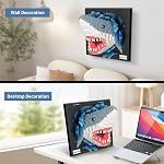 Shark Animal 3D Wall Art Micro Mini Building Blocks Set for Adults, Unique Home Wall Decor or Table Display, No Compatible with Lego, Ideal Birthday Christmas Toy Gift for Teens 14+ (2166 PCS)