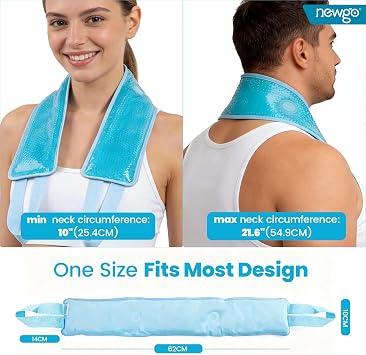 NEWGO Ice Pack for Neck Pain Relief, FSA Eligible, Blue
