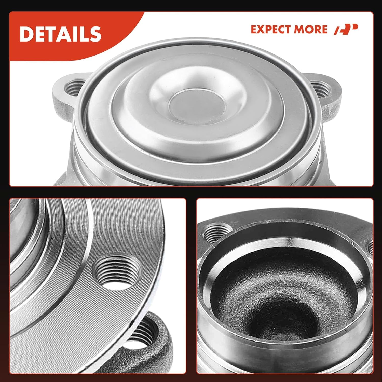 A-Premium Rear Wheel Bearing and Hub Assembly Compatible with Jeep KL Series Cherokee 2014-2022 & Chrysler 200 2015-2017, FWD Only