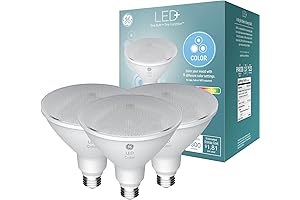 GE LED+ Color Changing PAR38 Outdoor LED Light Bulbs with Remote