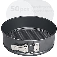 Vista 10 de Webake Springform - Molde antiadherente de 11 pulgadas para tartas de queso con parte inferior extraíble, molde grande para hornear para Acción