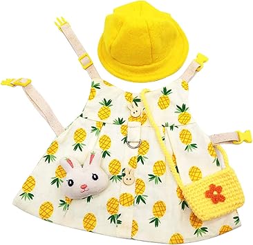 Amazon ウサギ 服 ハーネス Pu リードセット 帽子 ショルダーバッグ モルモット 猫 ハムスター 可愛い うさぎ 服 小型 ハーネス リードセット お出かけ 着ぐるみ 簡単着脱 迷子防止 牽引ロープ 記念撮影 小動物 薄手 仮装 ペット用品 ｓ パイナップルプリント