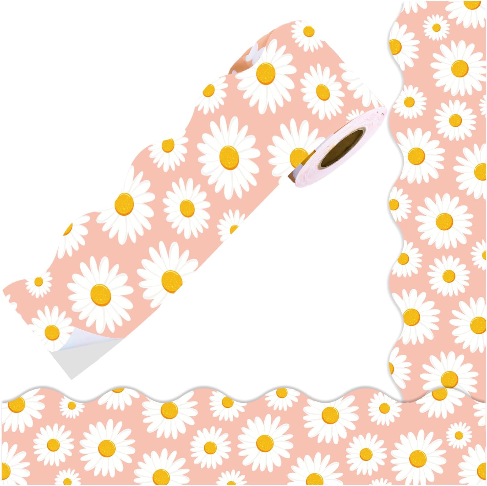 Amazon.com: Whaline 73.5Ft Colorful Bulletin Board Borders 8 Boho ...