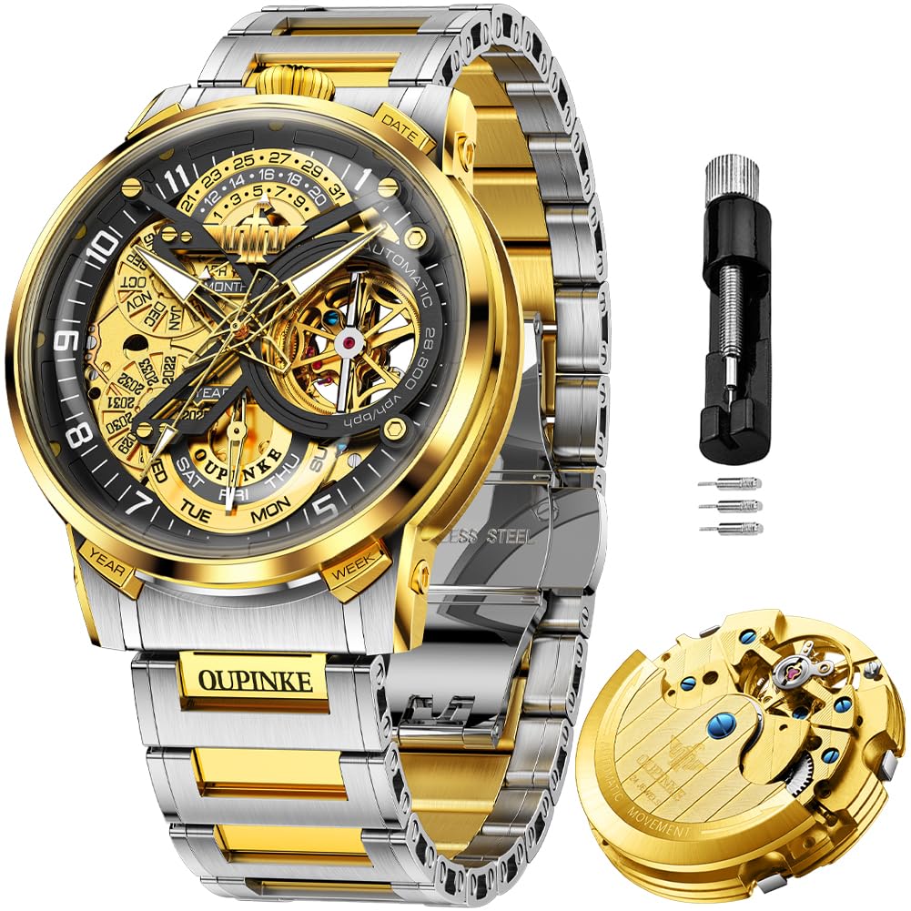 OLEVS Men Watches Square Business Dress Diamond Analog Quartz Date Luxury Watch for Men Casual Stainless Steel Waterproof
