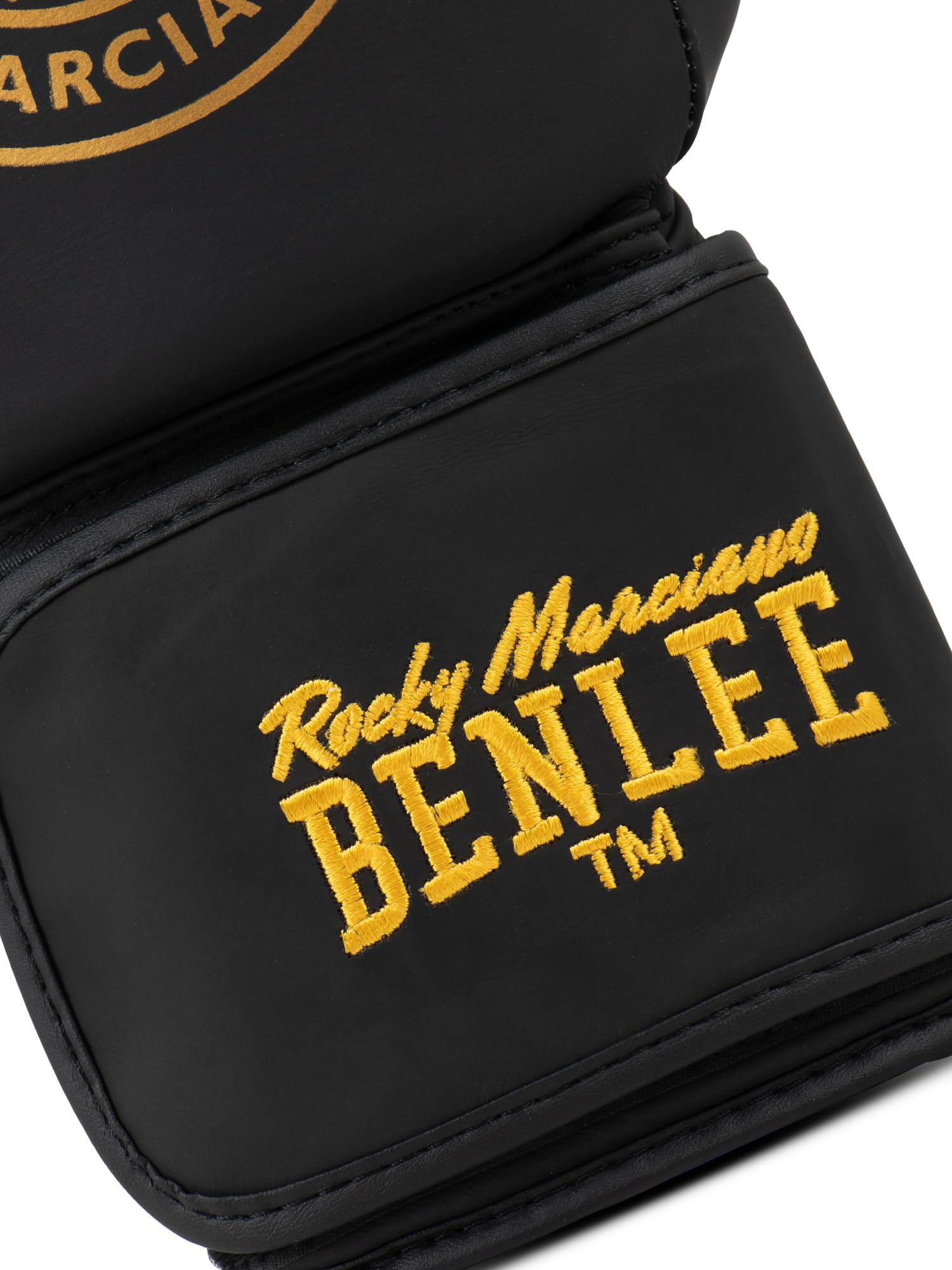 Benlee r?kawice bokserskie ze skóry Wakefield, kolor: czarny/z?oty, rozmiar: 14 oz
