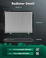 Vista 2 de SCITOO Radiador compatible con 1995-2004 para Toyota para Tacoma 2.4L 2.7L 3.4L CU1778