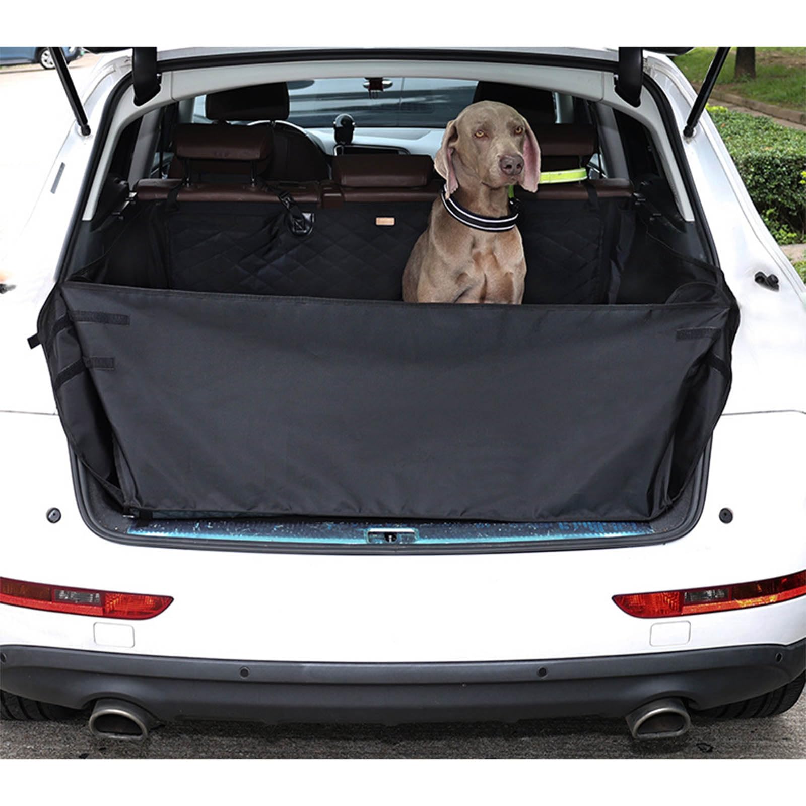Funda de carga para maletero de mascotas, a prueba de arañazos, fácil de instalar, ajustable, protector de carga para maletero de mascotas, funda de asiento para coche, SUV, accesorios para perros
