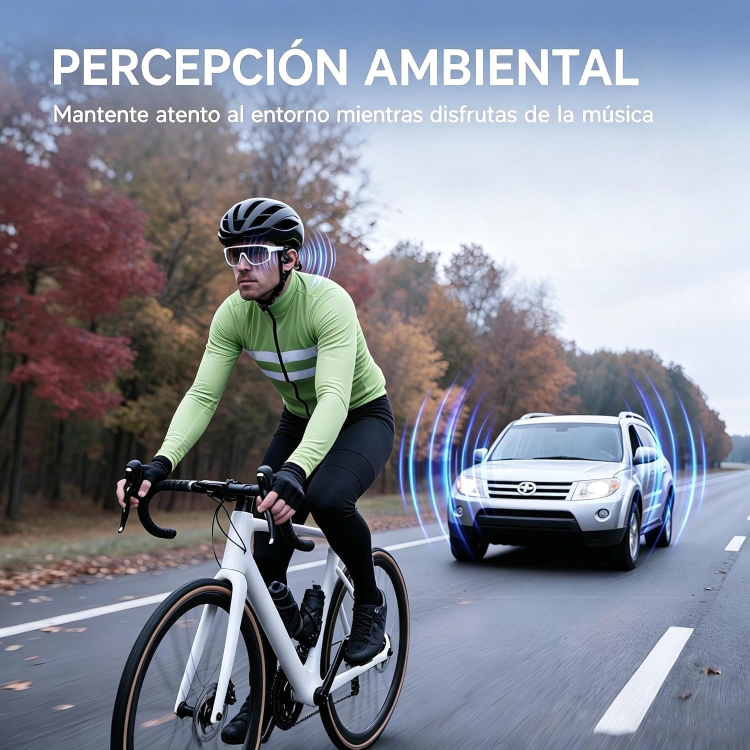Auriculares Open Ear Deportivos Bluetooth 6.1 de Cuello, Negro 4