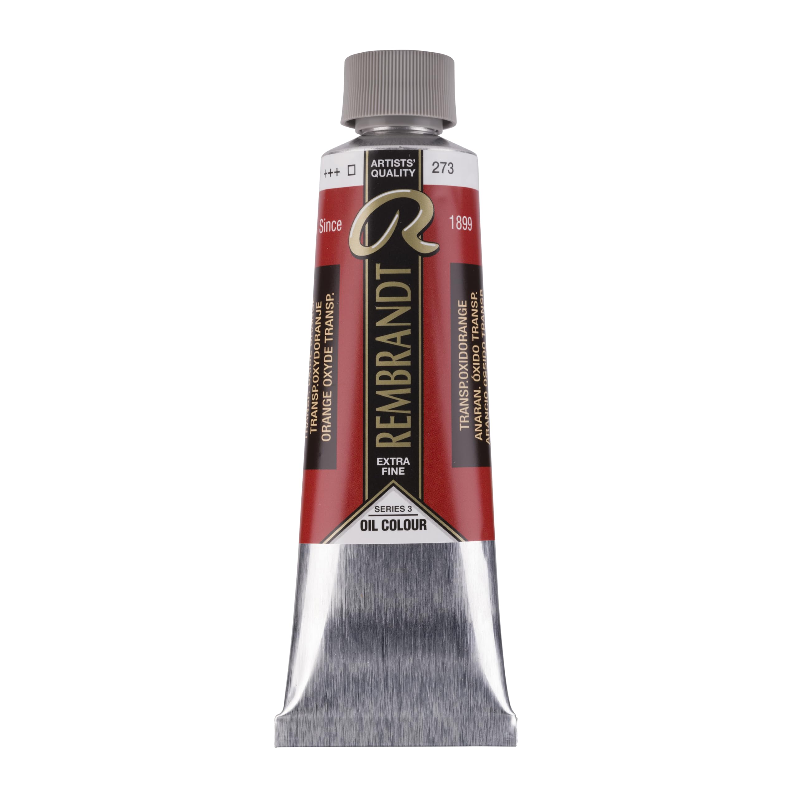Rembrandt Farba olejna dla artystów - przezroczysty tlenek pomarańczowy, 150 ml tubki