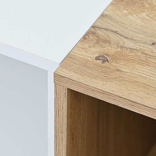 Miniatura 7 de Soporte de TV moderno de 77 pulgadas para televisores de hasta 80 pulgadas, centro de entretenimiento minimalista con 3 gabinetes y estantes