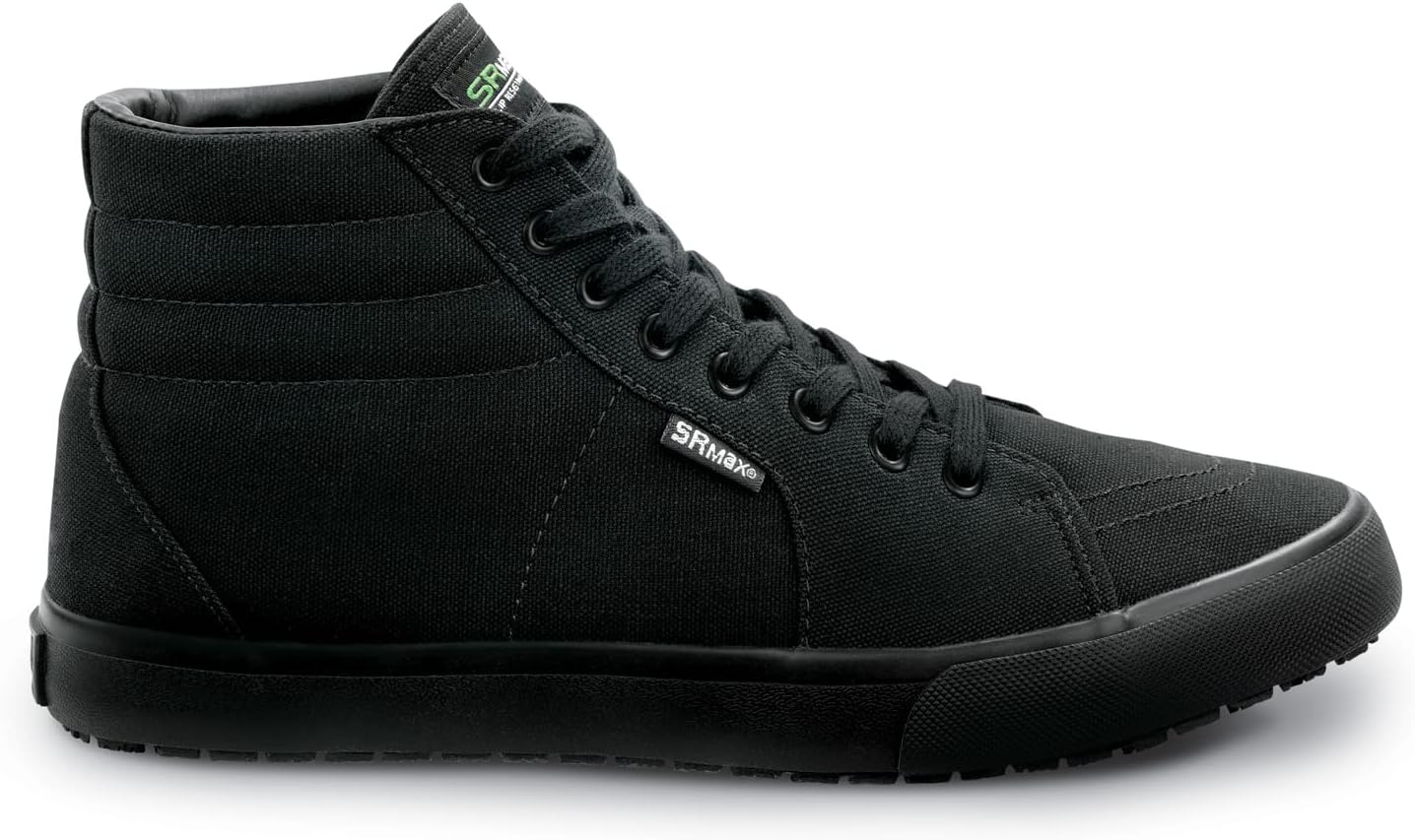 SR Max L.A., Women's, Black, High Top Athletic Style, MaxTrax Slip Resistant, Soft Toe Work Shoe