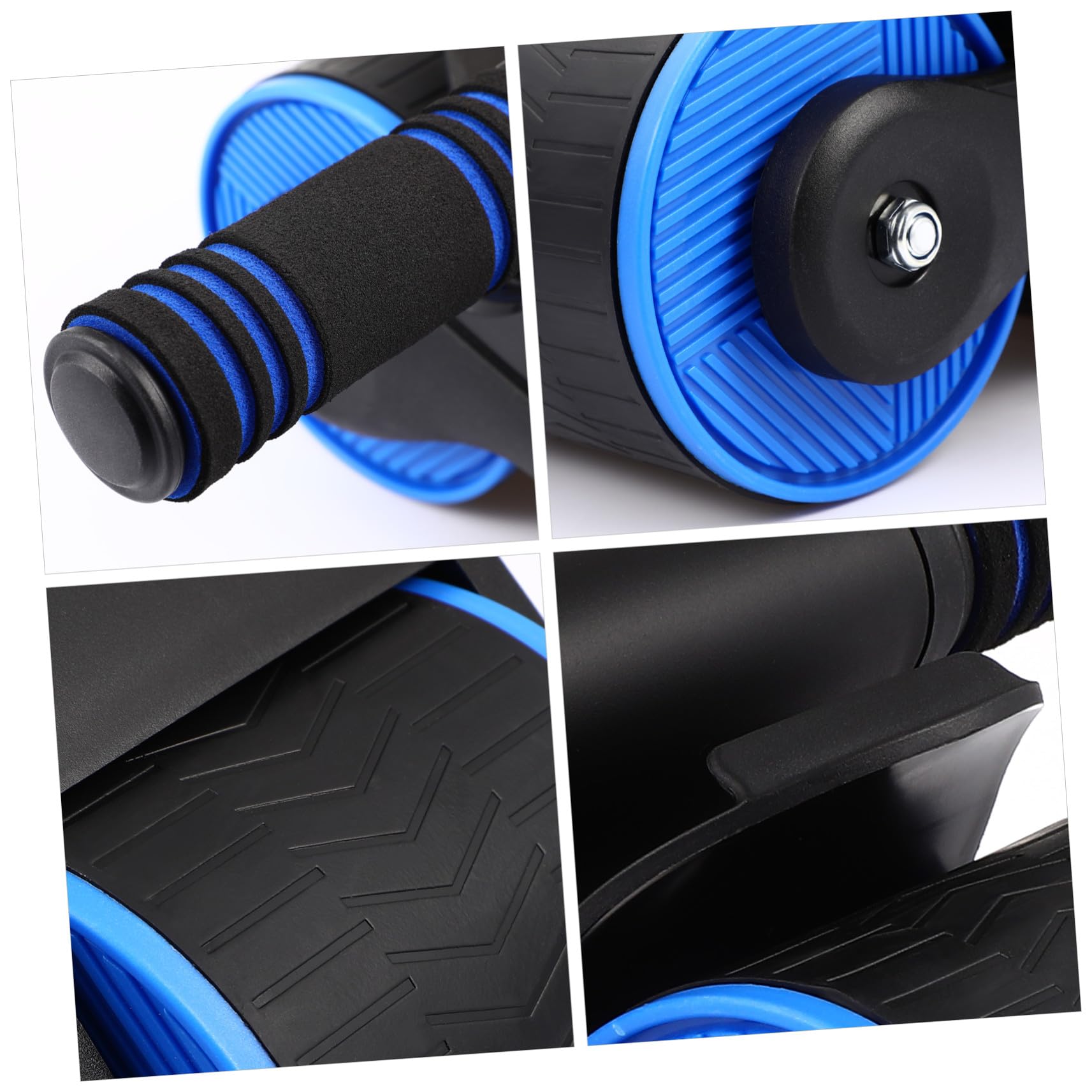Rueda Abdominal Automática con Rebote Rodillo Ab Antideslizante con Soporte para Móvil y Almohadilla para Rodillas Equipo Ligero y Desmontable para Entrenamiento Color Aleatorio