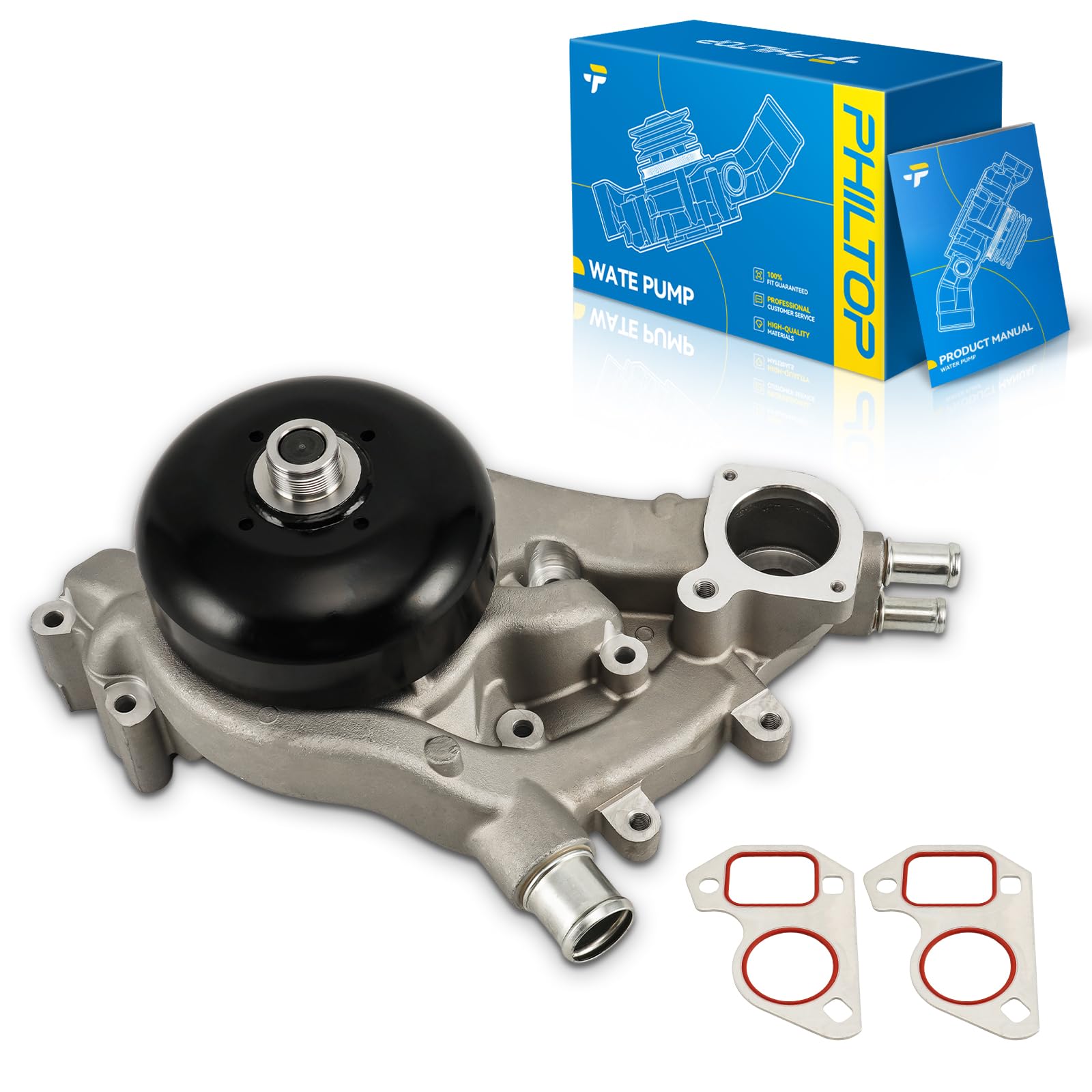 PHILTOP AW6009 Water Pump Kit Automotive compatible for 07-20 Chevy Silverado 1500 Tahoe Avalanche Suburban, 07-17 GMC Sierra 1500 Yukon XL Savana,