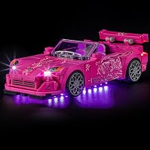 LED Light Kit for Lego 77241 2 Fast 2 Furious Honda S2000, Compatible with Lego 77241 Building Blocks ModelNot Include Blocks Set