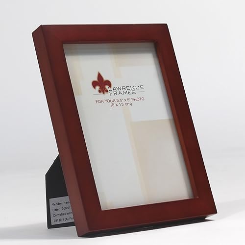 Vista 151 de Lawrence Frames Marco de fotos de madera de nogal, colección de galería, nogal claro, 2.5 x 3.5 pulgadas