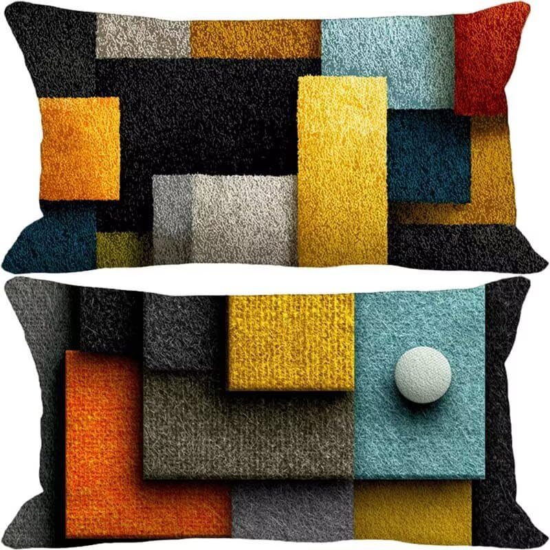 Housse de coussin extérieur impérméable pour décoration de jardin et salon d'été
