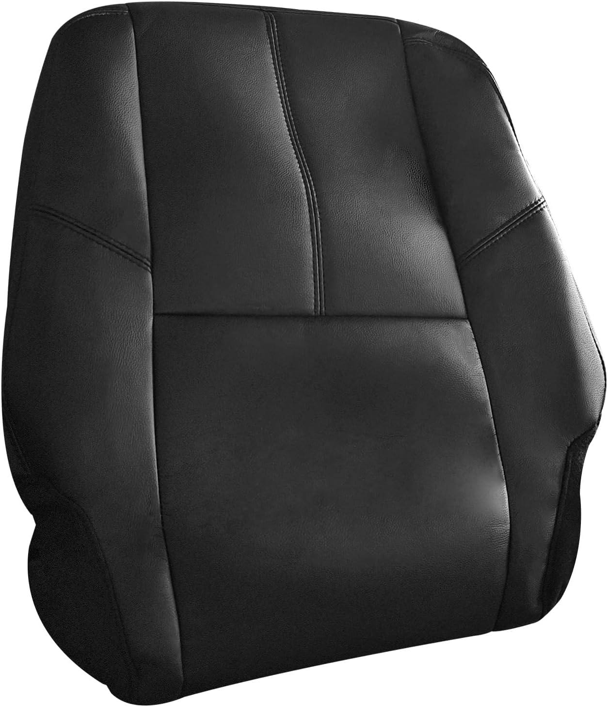 Second Row Driver Side Top Lean Back Seat Cover Replacement Fits for Chevy GMC Silverado Suburban Tahoe Avalanche Sierra Yukon 2007-2014 Black (Also for Passenger Side)