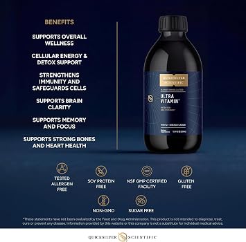 Quicksilver Scientific Liposomal Ultra Vitamin, E and K, Vitamin C, 300ml