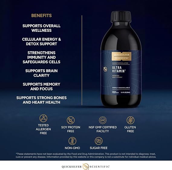 Quicksilver Scientific Liposomal Ultra Vitamin, E and K, Vitamin C, 300ml