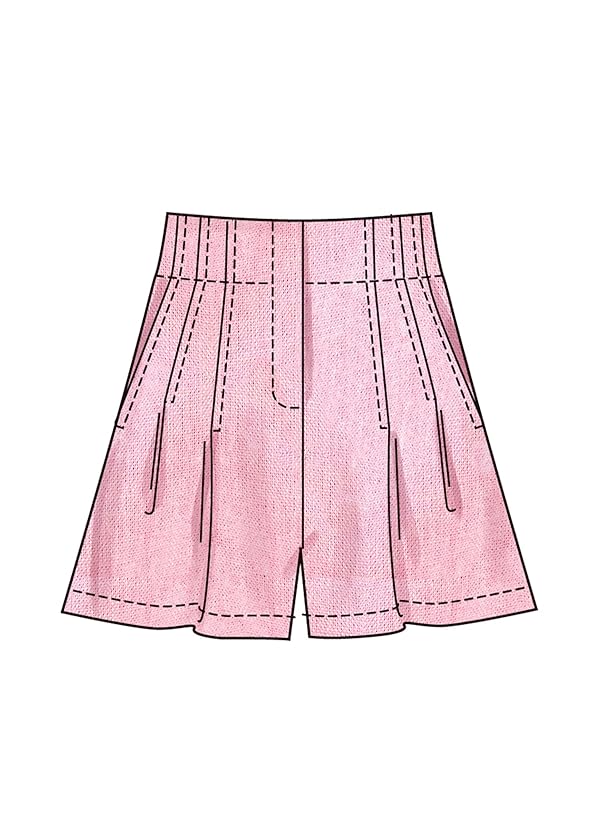 Simplicity SS3137D5 Misses' Pleated Shorts and Pants Sewing Pattern Packet, Design Code S3137, Sizes 4-6-8-10-12 by Simplicity - Image 3