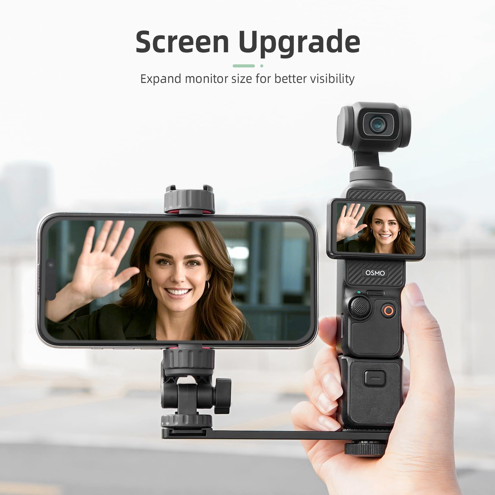 BRDRC Pocket 3 - Supporto a ventosa per auto (aggiornato), kit supporto parabrezza con adattatore di espansione